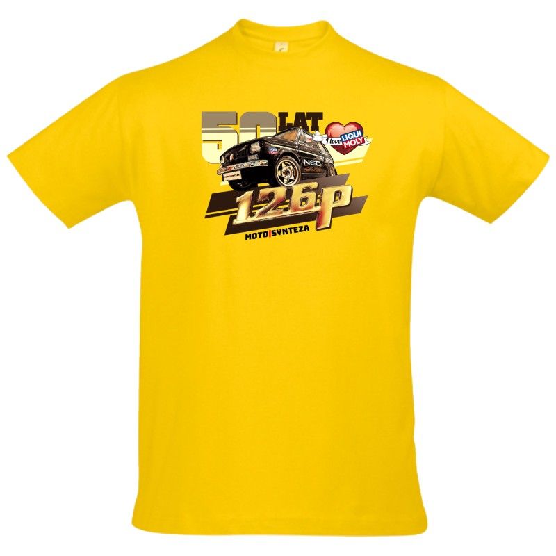 Koszulka Maluch 50-lecie żółta